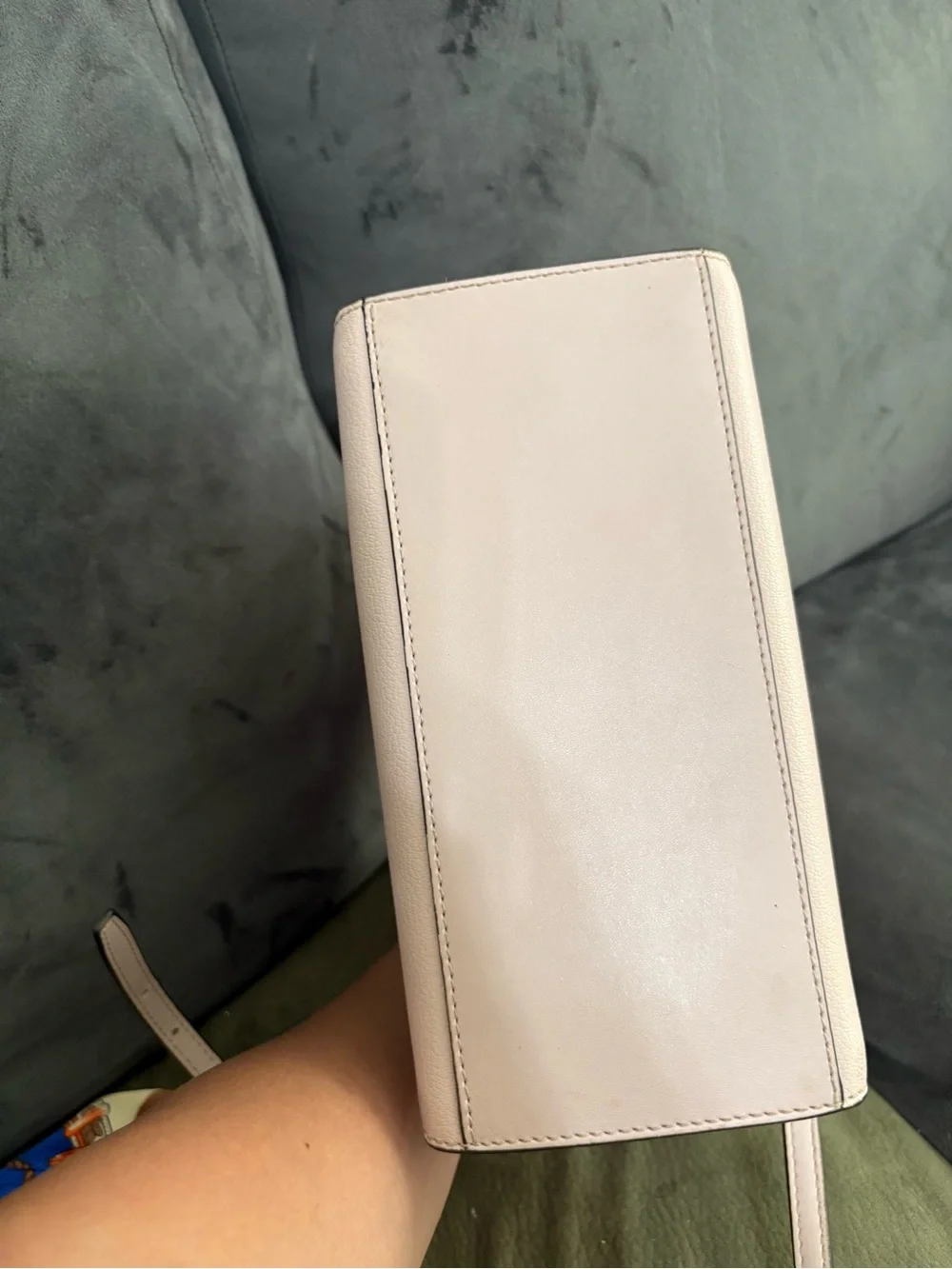 Michael Kors Blush Leather Satchel with Gold Hardware